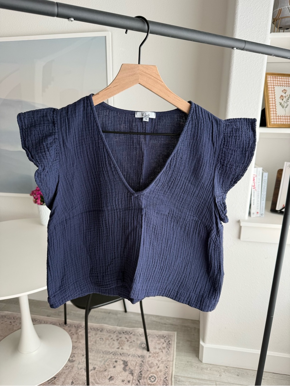 Rails Mikey Ruffle Sleeve Top